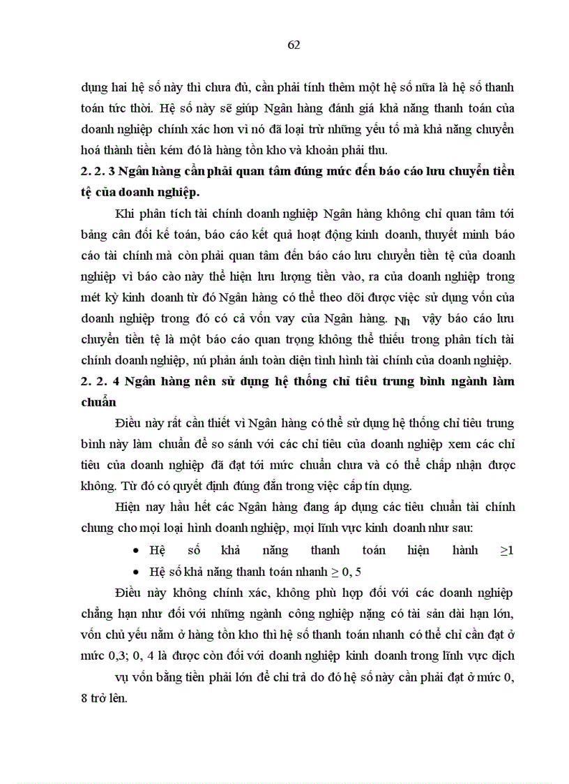 image for page Một số giải pháp hoàn thiện công tác phân tích tài chính doanh nghiệp phục vụ cho hoạt động tín dụng tại Ngân hàng ĐT-PT Hà Tây