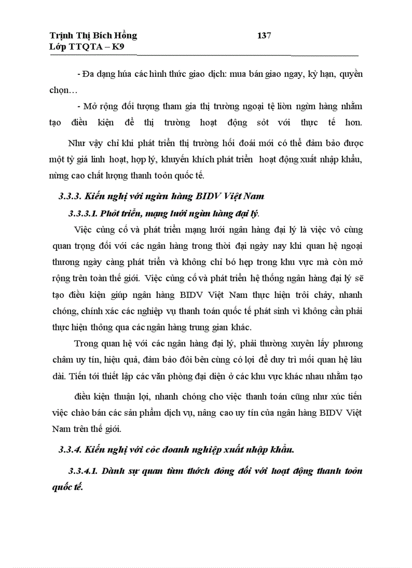 image for page Giải pháp nâng cao chất lượng thanh toán tín dụng chứng từ đối với Ngân hàng Đầu tư và Phát triển Việt Nam, chi nhánh Đông Đô.