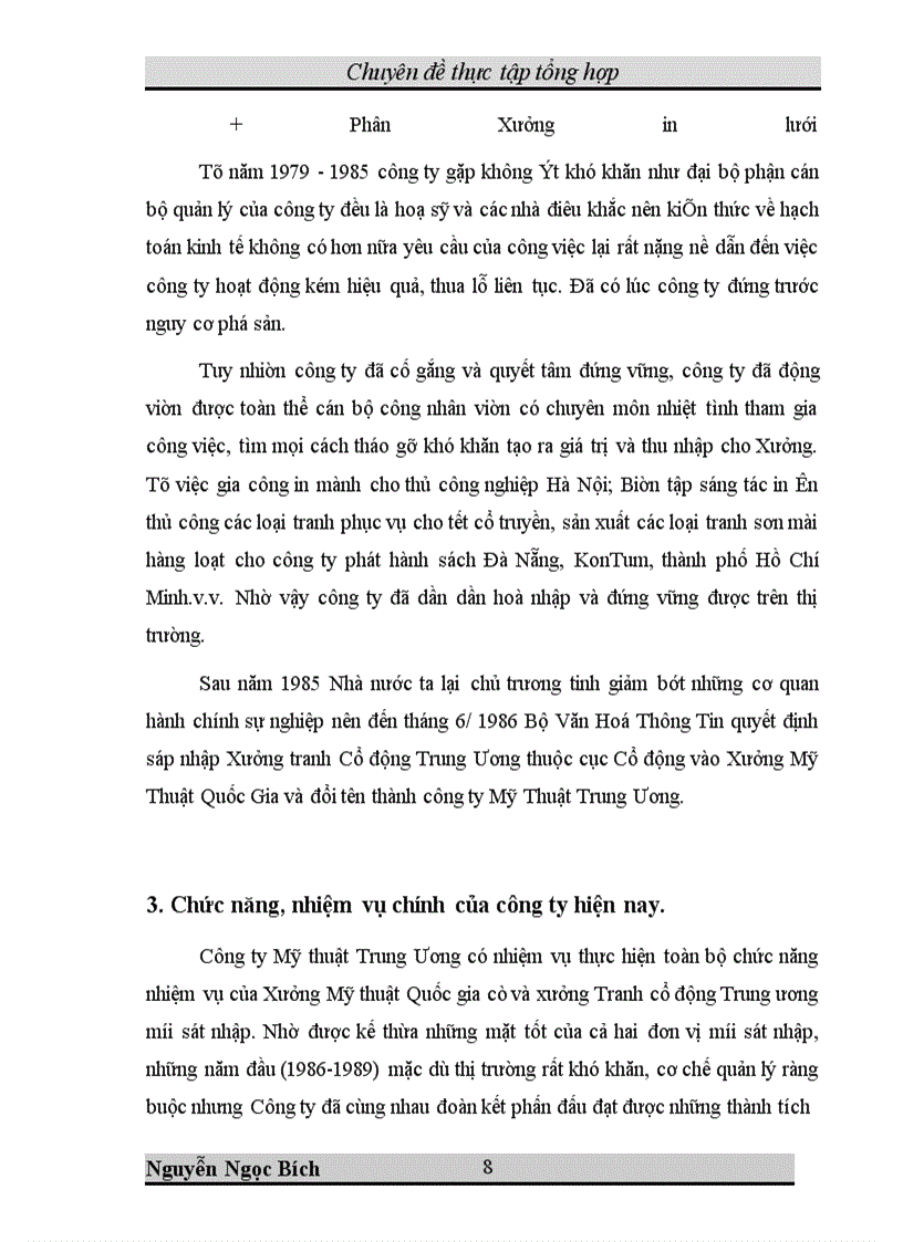 image for page Một số giảI pháp nhằm nâng cao hiệu quả quản lý tài chính tại Công ty Mỹ thuật Trung Ương