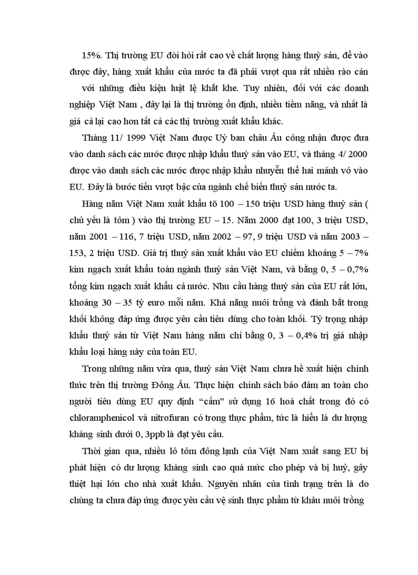 image for page Định hướng và giải pháp đẩy mạnh xuất khẩu thuỷ sản của Việt Nam vào thị trường EU trong giai đoạn 2005-2010