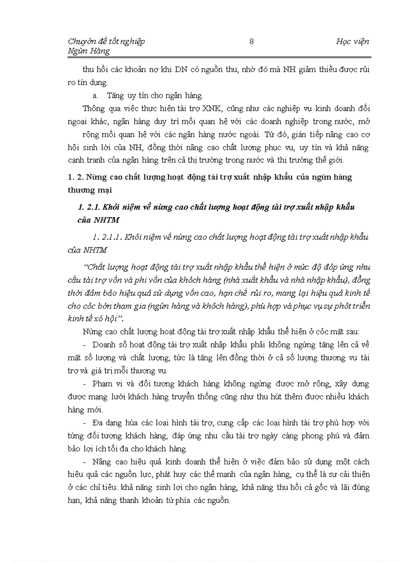 image for page Giải pháp nâng cao chất lượng hoạt động tài trợ xuất nhập khẩu đối với Ngân hàng TMCP xuất nhập khẩu Việt Nam – chi nhánh Hà Nội