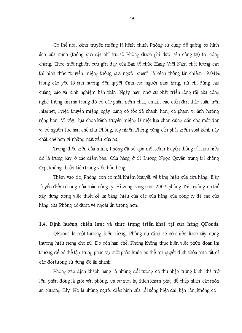 image for page Nghiên cứu hành vi người tiêu dùng đồ ăn nhanh để phát triển chuỗi cửa hàng QFoods tại Hà nội