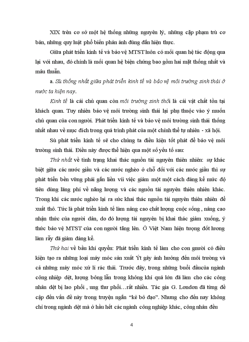 image for page Sự thống nhất giữa phát triển kinh tế và bảo vệ môi trường sinh thái ở nước ta hiện nay