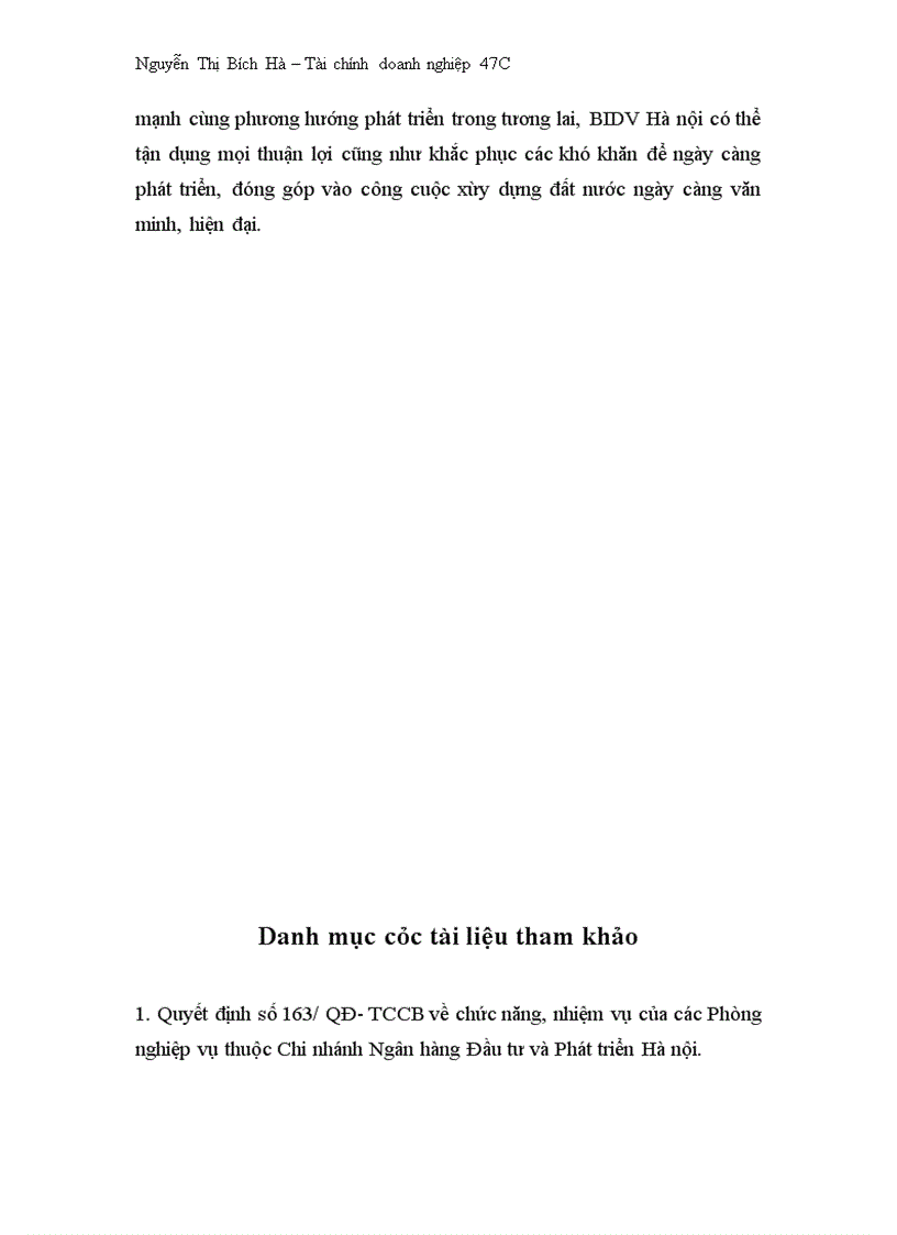 image for page Kết quả kinh doanh trong những năm gần đây của Chi nhánh BIDV Hà nội