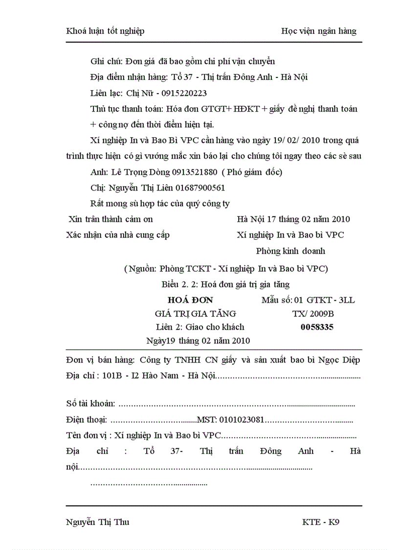 image for page Hoàn thiện công tác kế toán nguyên vật liệu tại Xí nghiệp In và Bao bì VPC