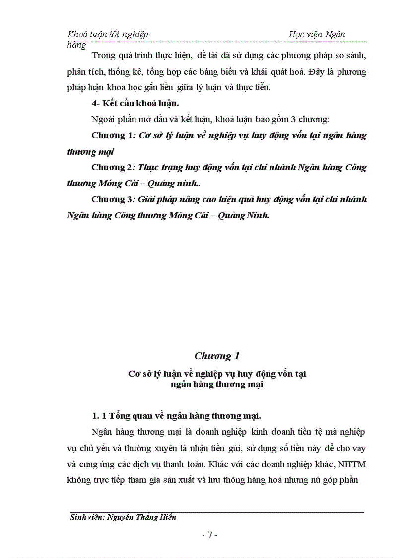 image for page Giải pháp nâng cao hiệu quả huy động vốn tại chi nhánh Ngân hàng công thương Móng Cái – Quảng Ninh