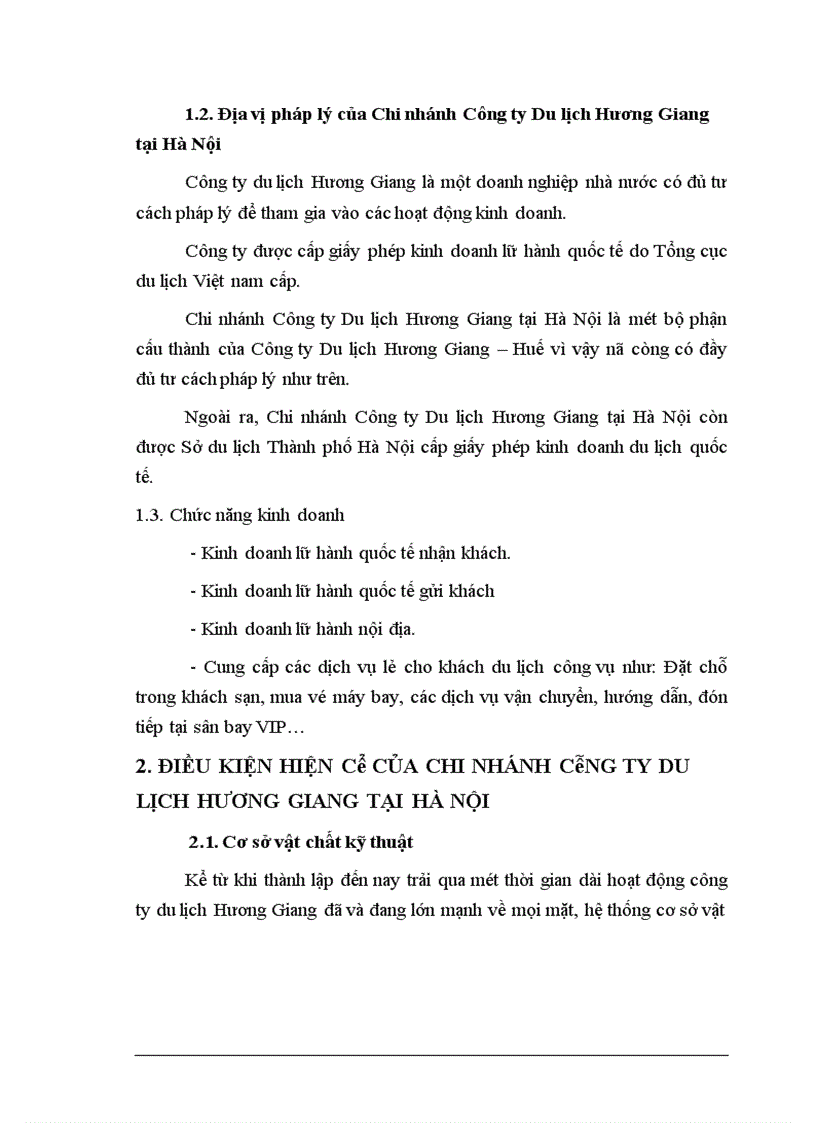 image for page Kết quả kinh doanh trong thời gian qua của Chi nhánh Du lịch Hương Giang Hà Nôi