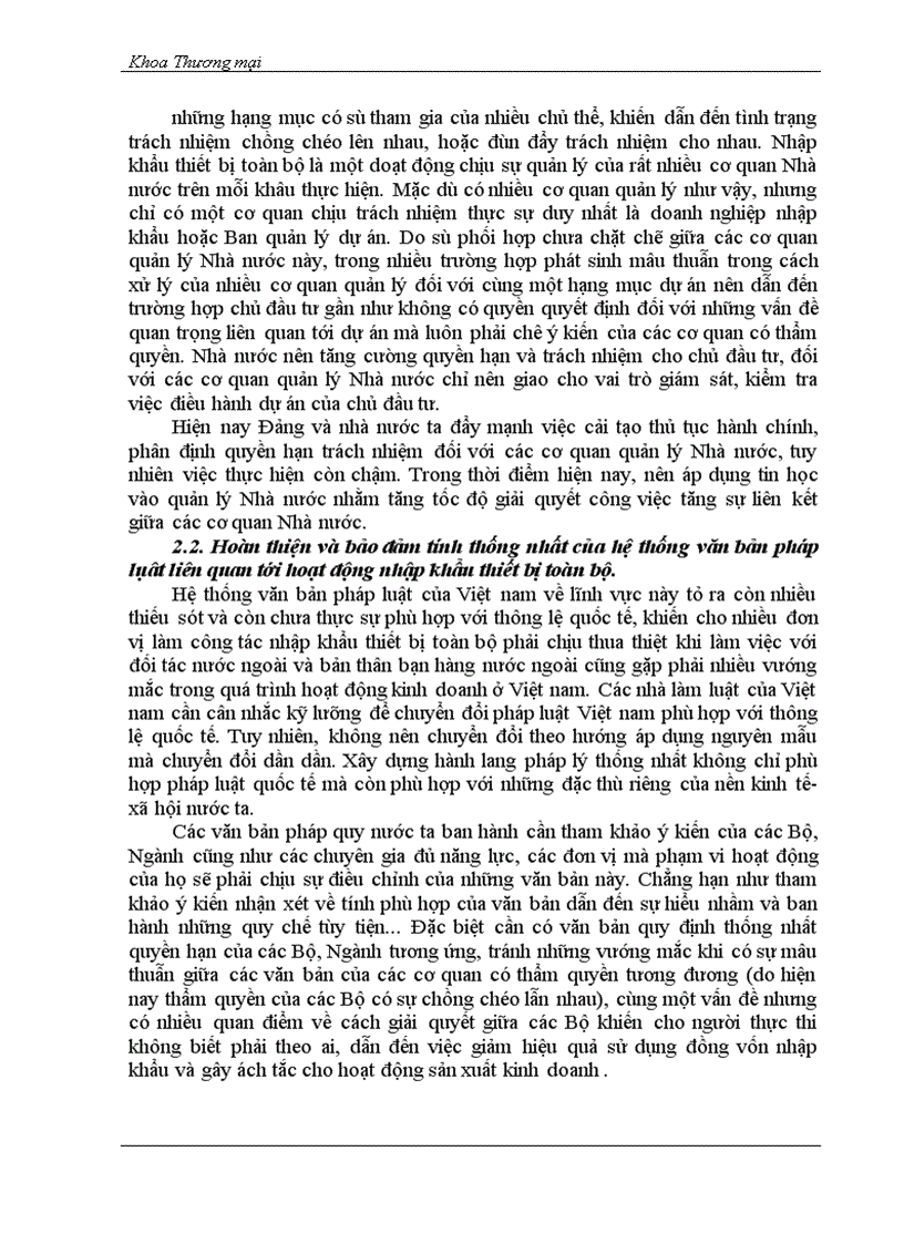 image for page Giải pháp hoàn thiện quy trình nhập khẩu thiết bị toàn bộ ở Công ty xuất nhập khẩu thiết bị toàn bộ và kỹ thuật.