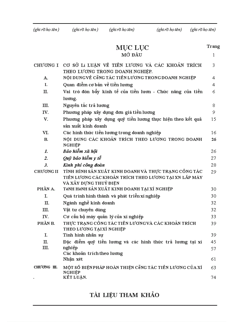 image for page Côngtác tiền lương và các khoản trích theo lương tại xí nghiệp lắp máy và xây dựng thuỷ điện