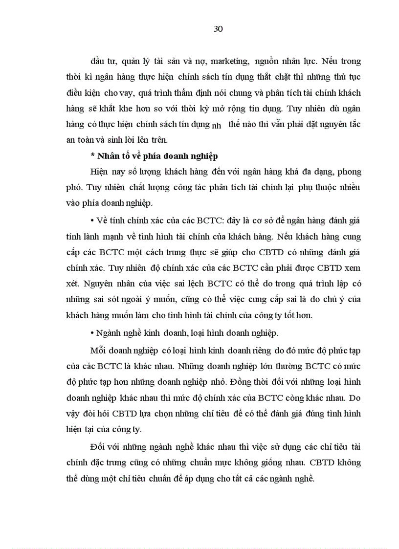 image for page Một số giải pháp nâng cao chất lượng công tác phân tích tài chính trong hoạt động cho vay tại Chi nhánh NHNo & PTNT tỉnh Hải Dương