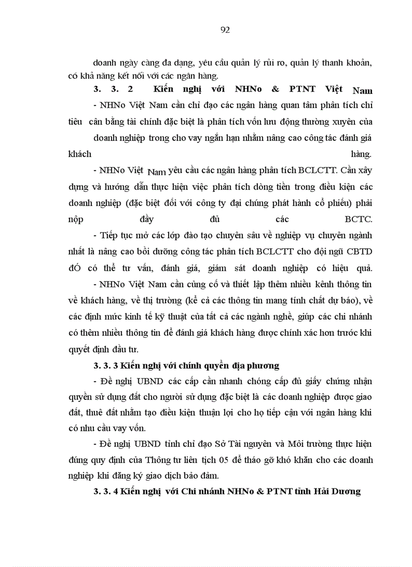 image for page Một số giải pháp nâng cao chất lượng công tác phân tích tài chính trong hoạt động cho vay tại Chi nhánh NHNo & PTNT tỉnh Hải Dương