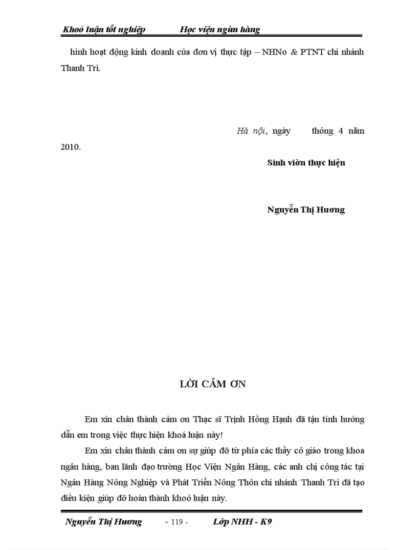 image for page Giải pháp mở rộng cho vay đối với DNVVN tại NHNN&PTNT chi nhánh Thanh Trì