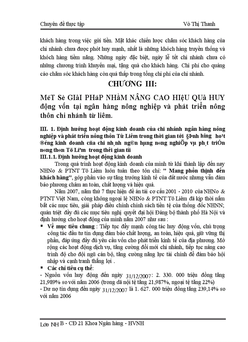 image for page Giải pháp nâng cao hiệu quả huy động vốn tại Ngân hàng nông nghiệp và phát triển nông thôn huyện Từ Liêm