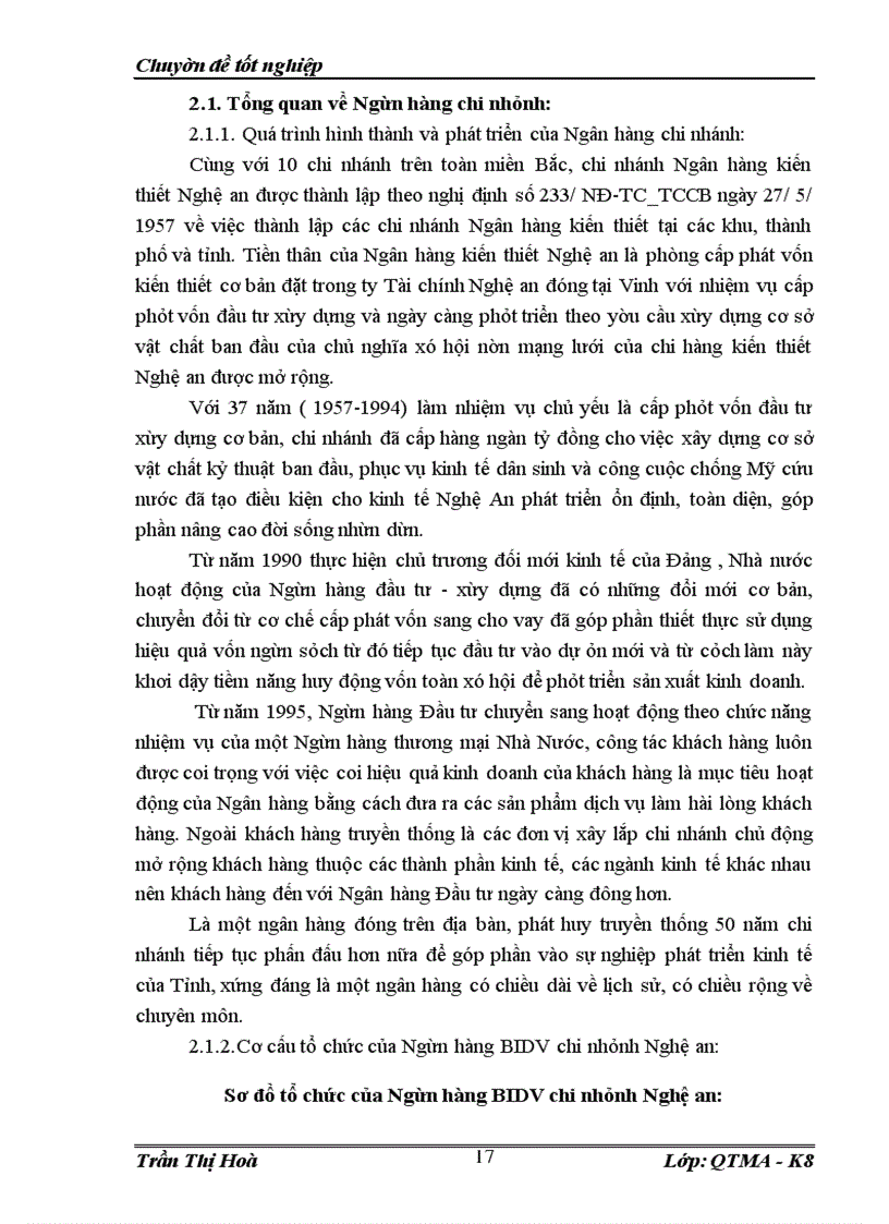 image for page Hoàn thiện chiến lược khách hàng của Ngân hàng Đầu Tư và Phát Triển Việt Nam chi nhánh Nghệ An