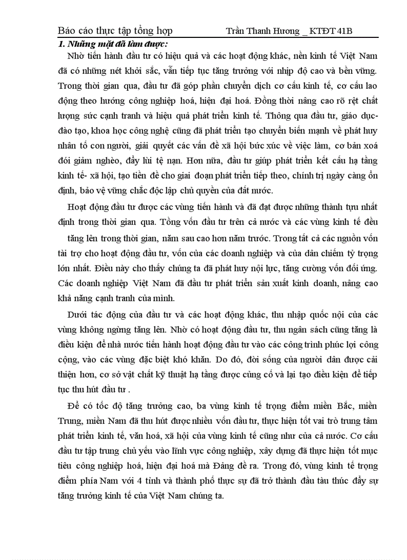 image for page Báo cáo thực tập tại Bộ Kế hoạch và đầu tư và Vụ kinh tế địa phương và lãnh thổ