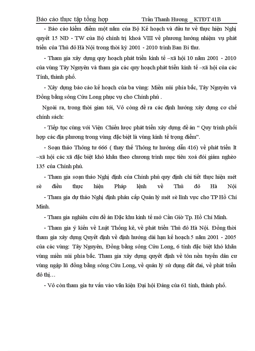 image for page Báo cáo thực tập tại Bộ Kế hoạch và đầu tư và Vụ kinh tế địa phương và lãnh thổ