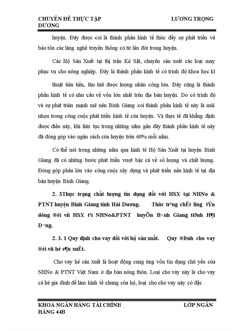image for page Giải pháp nâng cao chất lượng tín dụng hộ sản xuất tại chi nhánh Ngân hàng nông nghiệp phát triển nông thôn huyện Bình Giang tỉnh Hải Dương