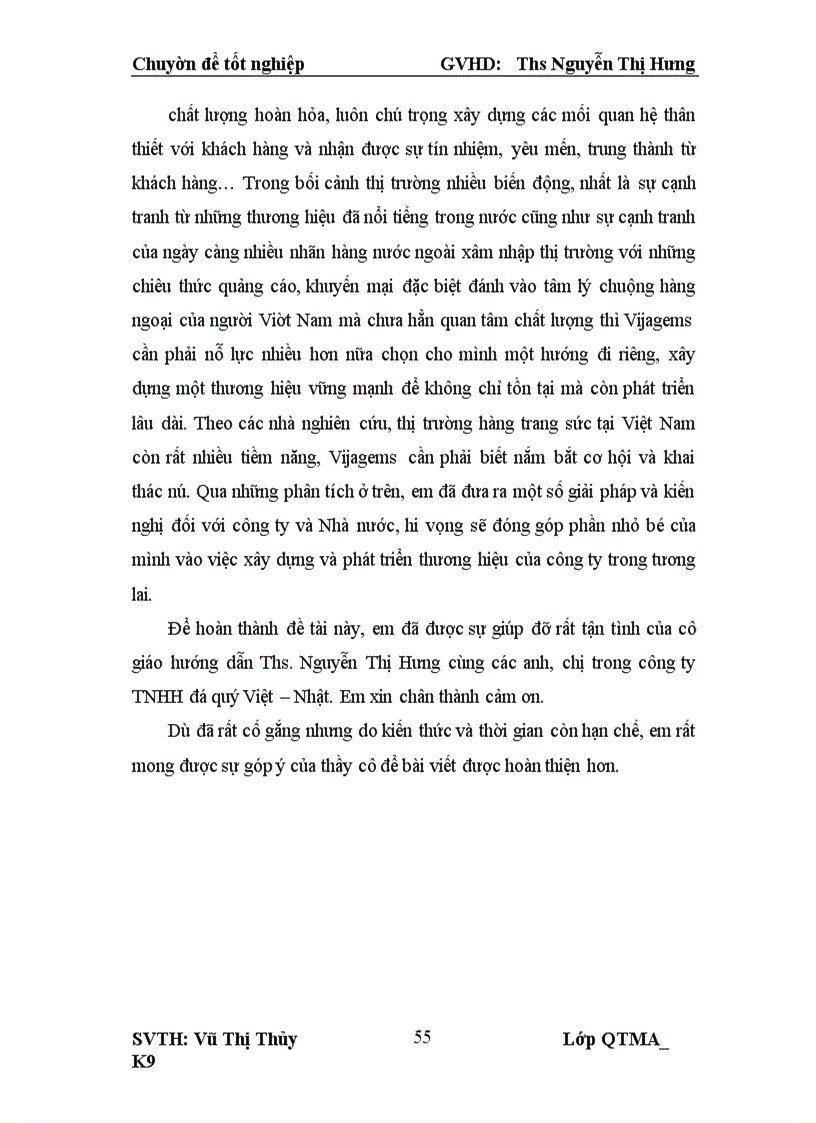 image for page Marketing trong việc xây dựng và phát triển thương hiệu của công ty TNHH đá quý Việt - Nhật