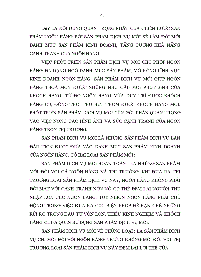 image for page Hoàn thiện chiến lược sản phẩm tại ngân hàng ngoại thương Việt Nam Chi nhánh Thăng Long