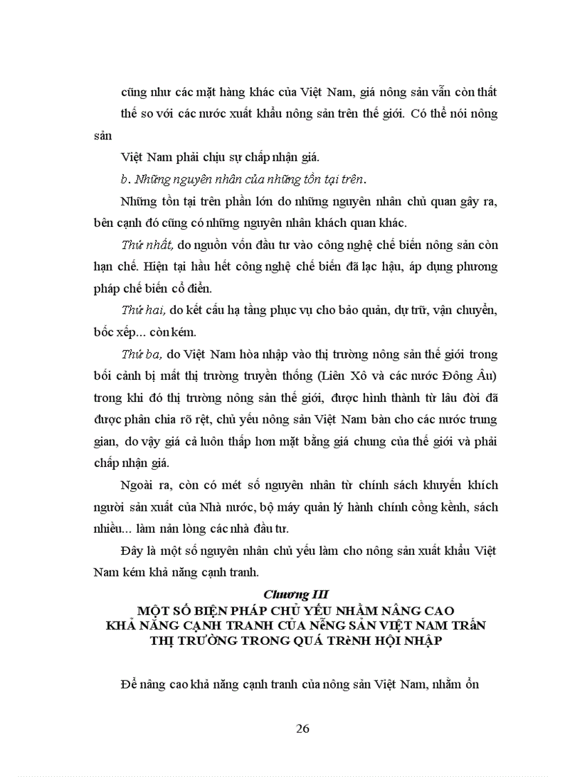 image for page Một số biện pháp chủ yếu nhằm nâng cao khả năng cạnh tranh của nông sản Việt Nam trên thị trường trong quá trình hội nhập