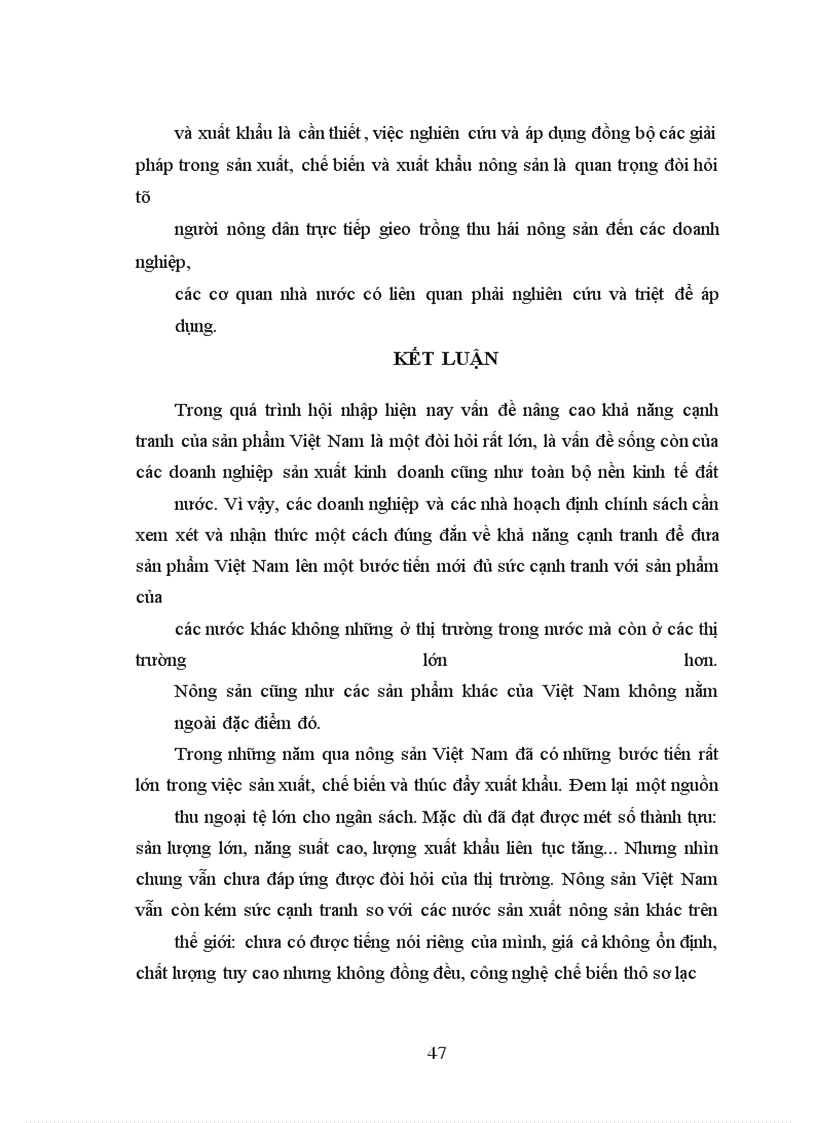 image for page Một số biện pháp chủ yếu nhằm nâng cao khả năng cạnh tranh của nông sản Việt Nam trên thị trường trong quá trình hội nhập