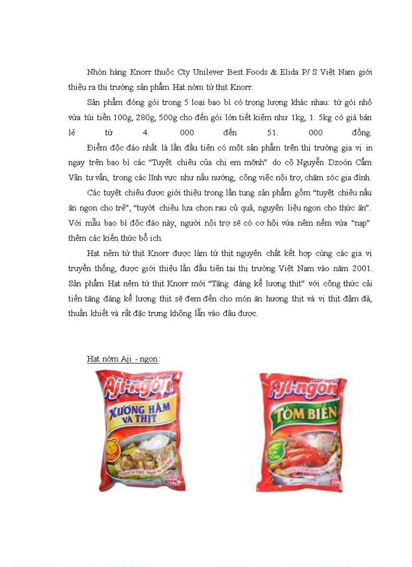 image for page Kế hoạch marketing mix cho sản phẩm hạt nêm Jito Hải Châu