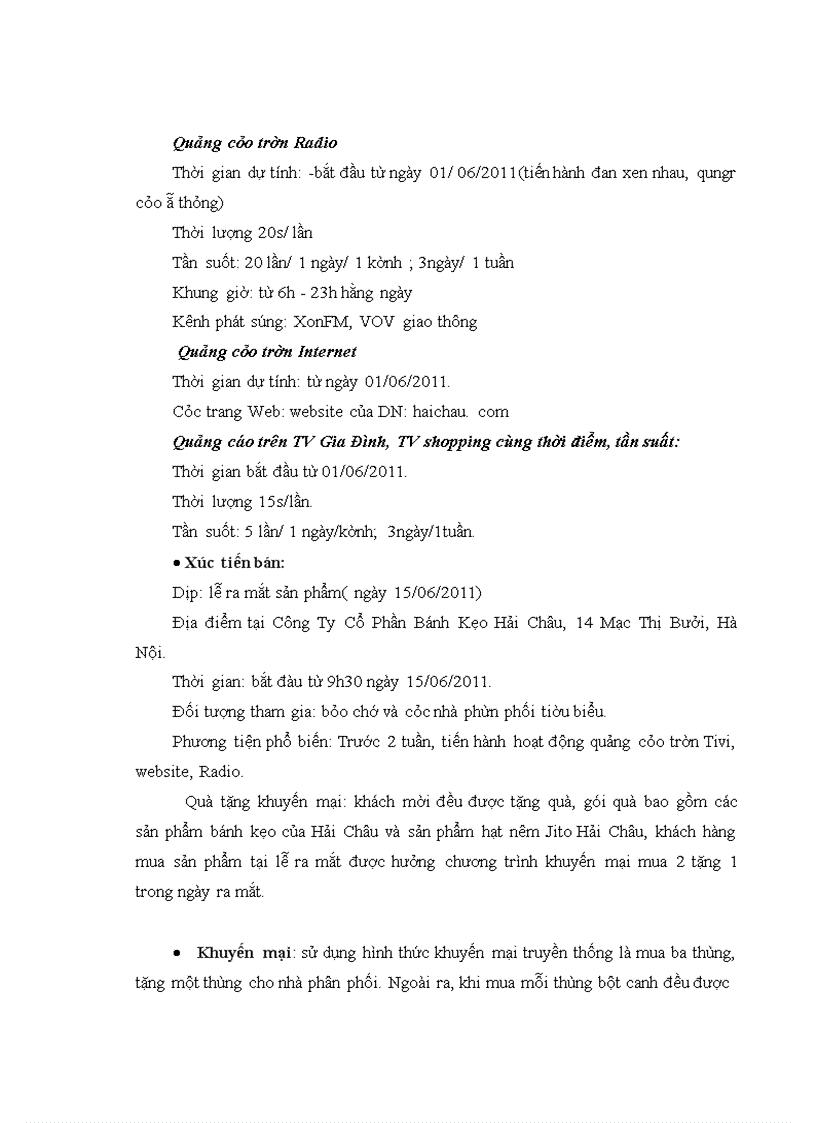 image for page Kế hoạch marketing mix cho sản phẩm hạt nêm Jito Hải Châu