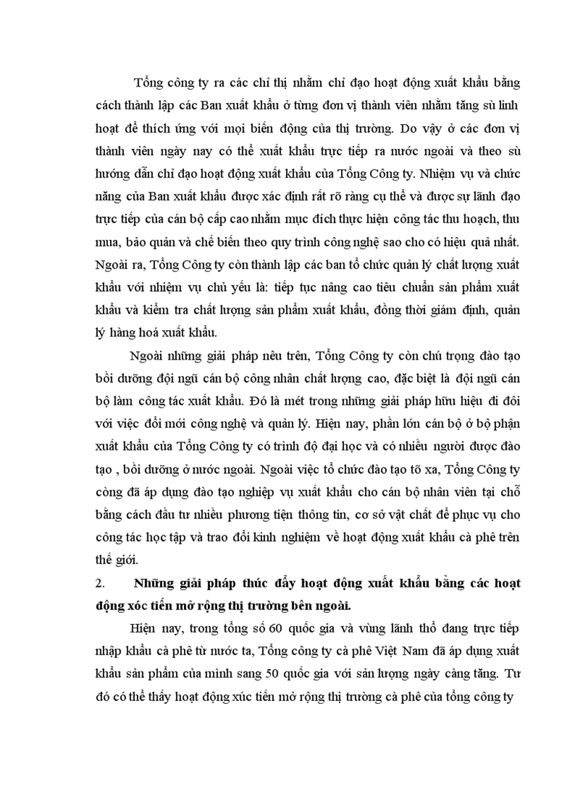 image for page Một số giải pháp Marketing cho xuất khẩu cà phê ở Việt Nam