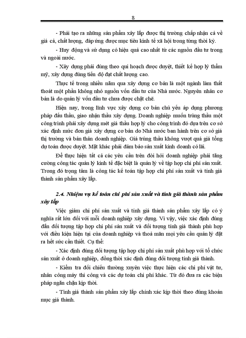 image for page Hoàn thiện hạch toán chi phí sản xuất và tính giá thành sản phẩm xây lắp tại Công ty Xây dựng số 1