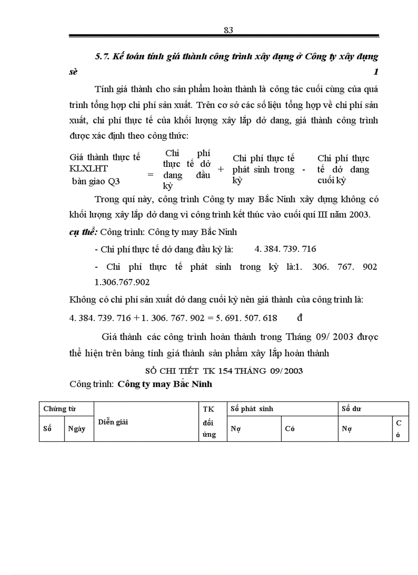 image for page Hoàn thiện hạch toán chi phí sản xuất và tính giá thành sản phẩm xây lắp tại Công ty Xây dựng số 1