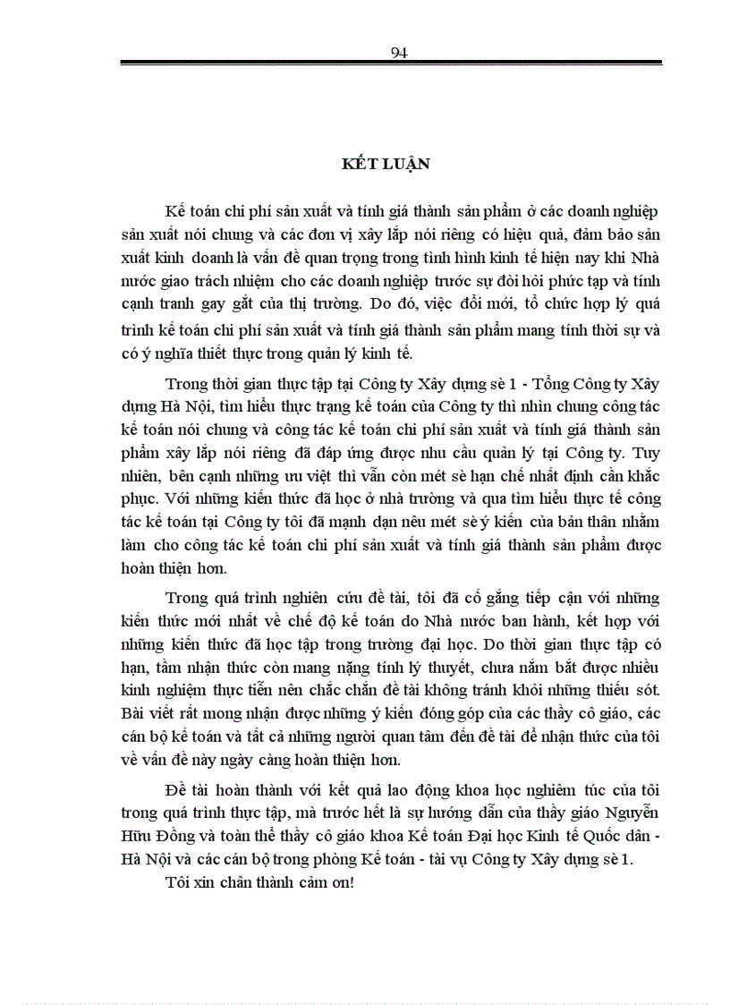 image for page Hoàn thiện hạch toán chi phí sản xuất và tính giá thành sản phẩm xây lắp tại Công ty Xây dựng số 1