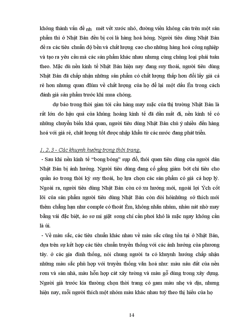 image for page Thực trạng xuất khẩu hàng dệt may của vinateximex sang thị trường Nhật Bản