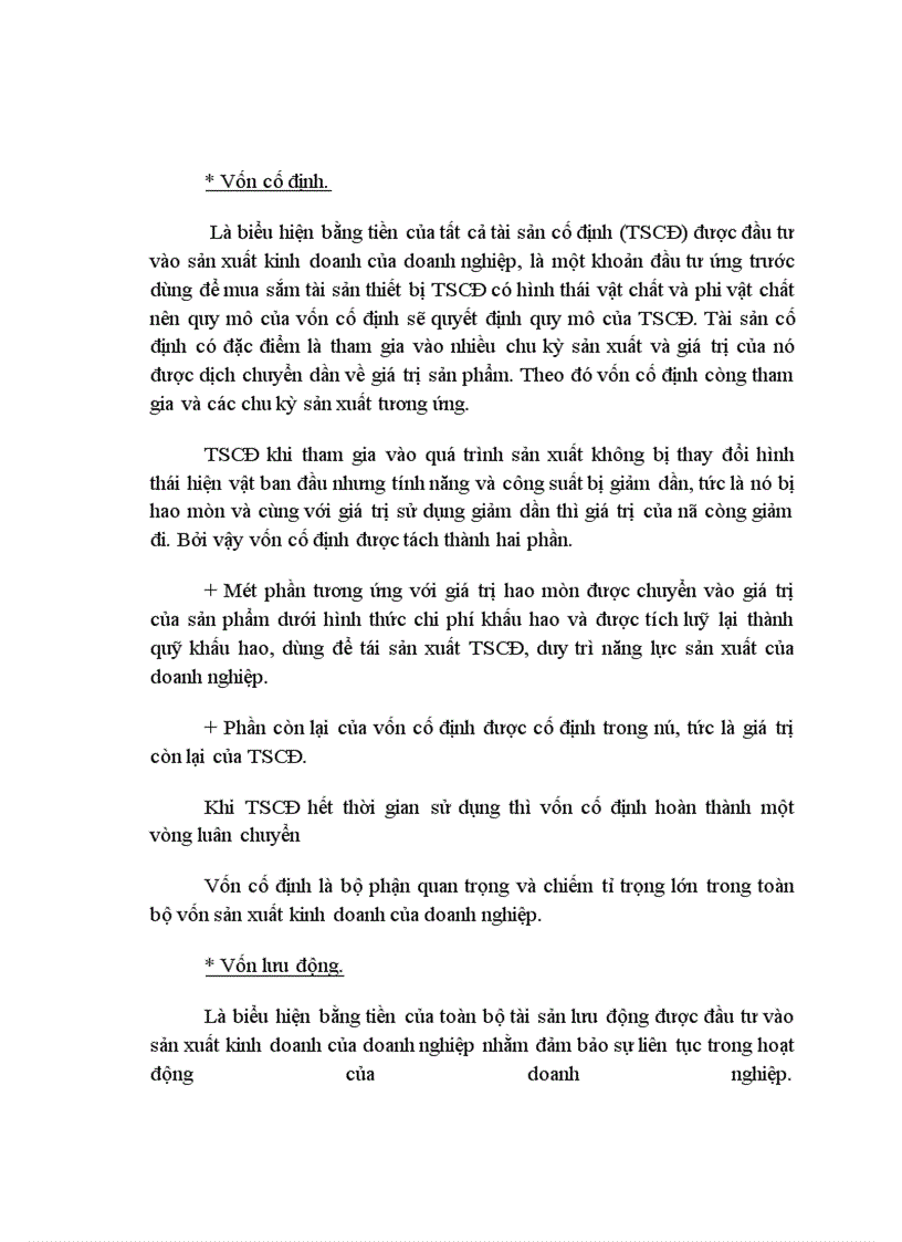image for page Vốn kinh doanh và các biện pháp nâng cao hiệu quả sử dụng vốn kinh doanh tại Công ty Bia Hà nội