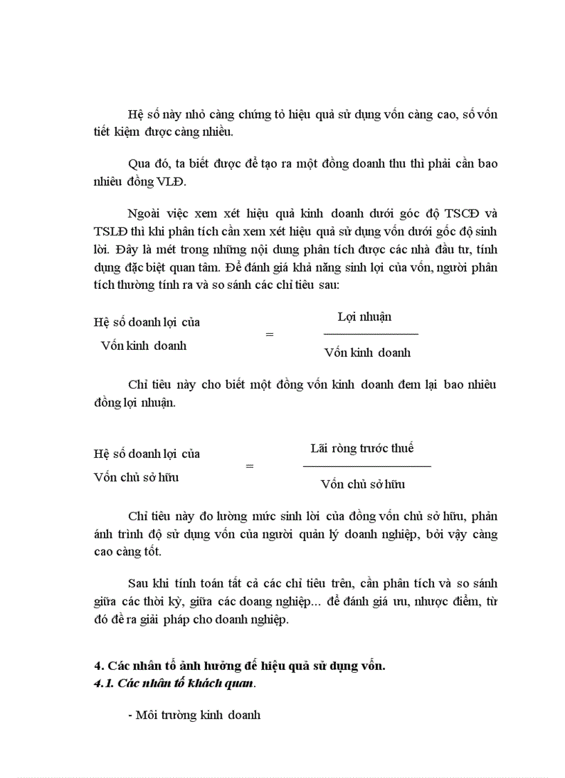image for page Vốn kinh doanh và các biện pháp nâng cao hiệu quả sử dụng vốn kinh doanh tại Công ty Bia Hà nội