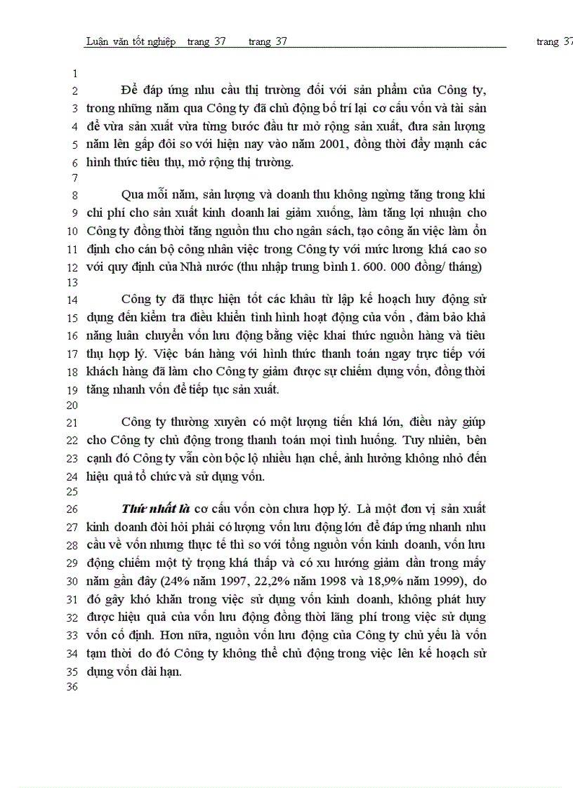 image for page Vốn kinh doanh và các biện pháp nâng cao hiệu quả sử dụng vốn kinh doanh tại Công ty Bia Hà nội