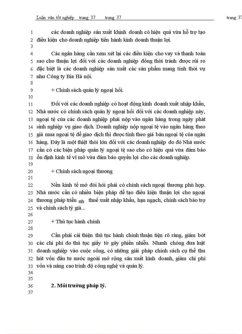 image for page Vốn kinh doanh và các biện pháp nâng cao hiệu quả sử dụng vốn kinh doanh tại Công ty Bia Hà nội