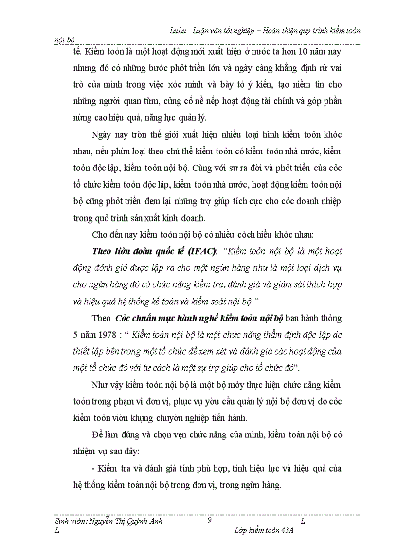 image for page Hoàn thiện quy trình kiểm toán nội bộ – Hoàn thiện quy trình kiểm toán nội bộ