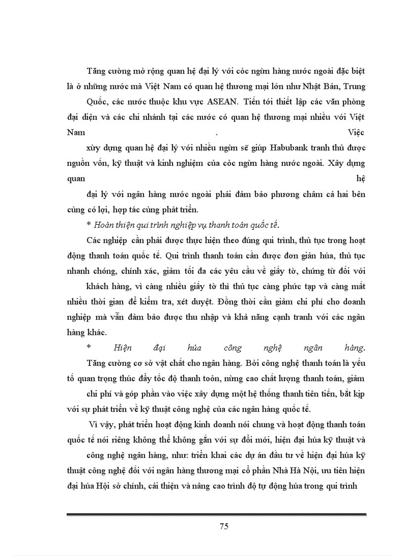 image for page Mở rộng hoạt động thanh toán quốc tế tại Hội sở ngân hàng thương mại cổ phần Nhà Hà Nội