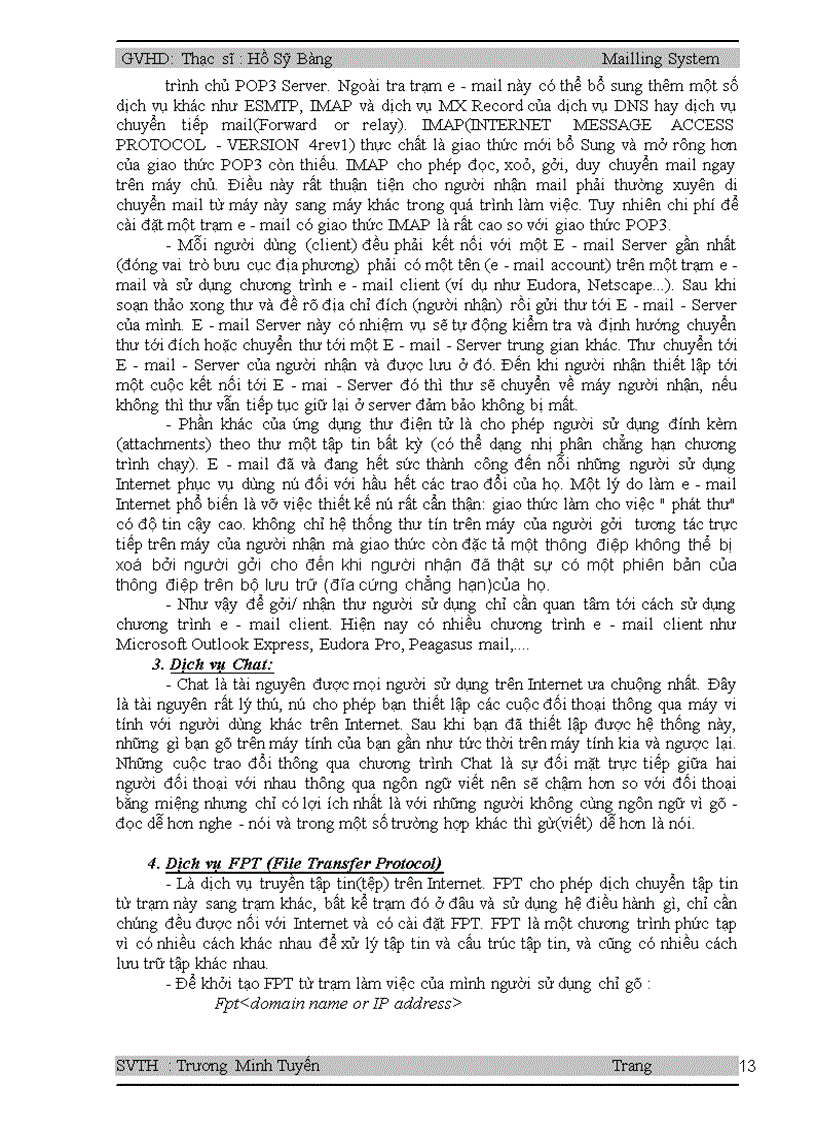 image for page Mạng và các dịch vụ thông dụng trên internet