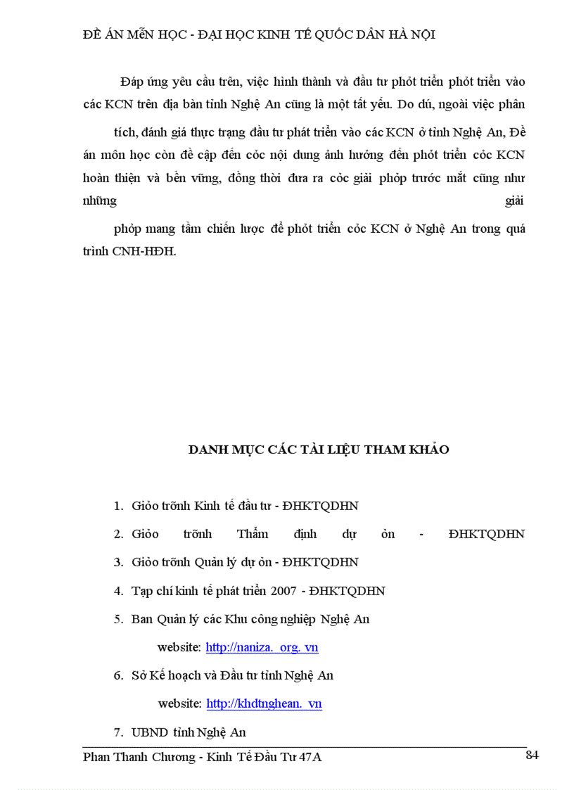 image for page Thực trạng đầu tư phát triển vào các khu công nghiệp ở tỉnh nghệ an trong quá trình cnh-hđh đất nước