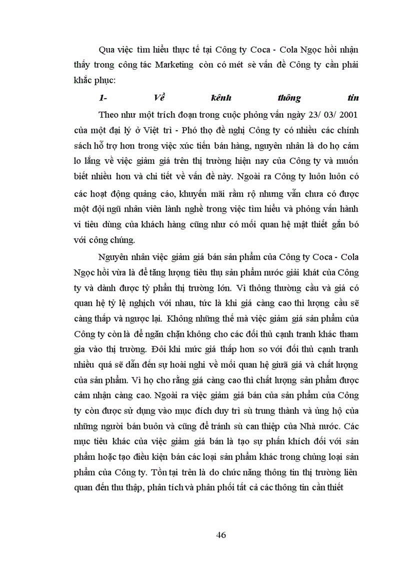 image for page Các kiến nghị nhằm nâng cao hiệu quả của việc tìm hiểu hành vi người tiêu dùng đối với Công ty Coca- Cola Ngọc Hồi
