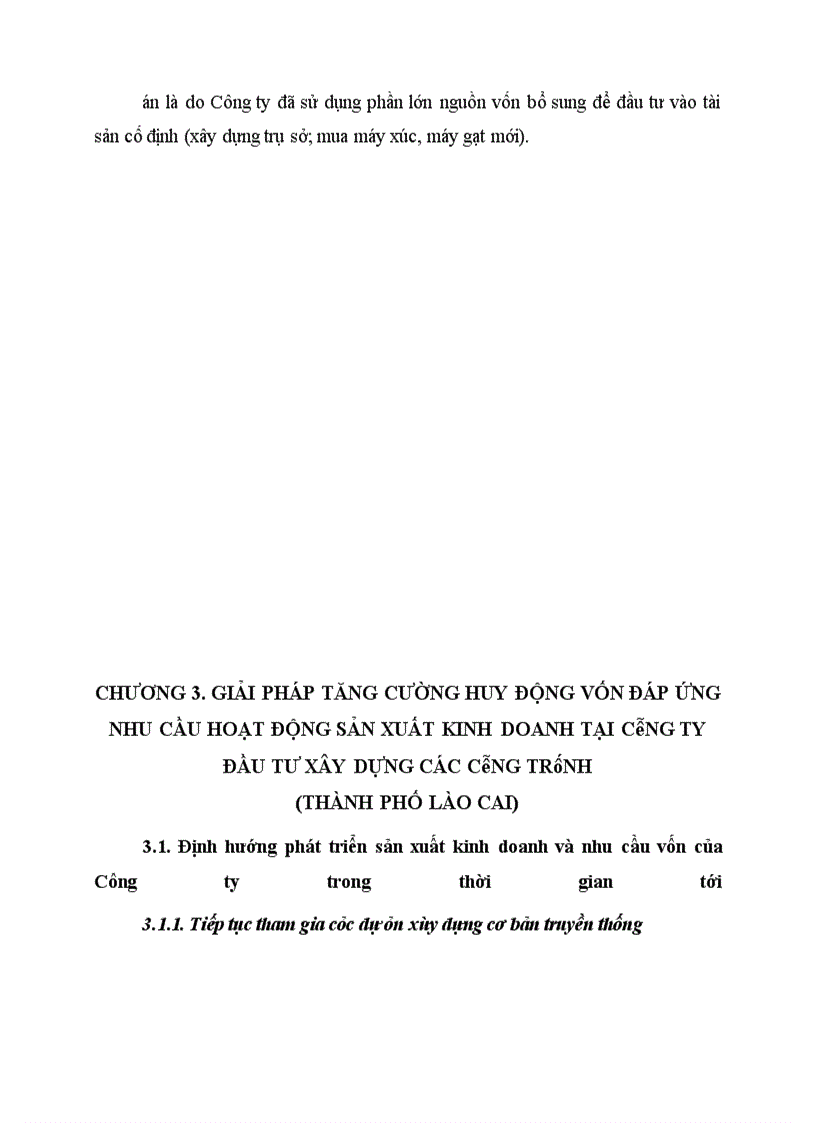 image for page Tăng cường huy động vốn phục vụ sản xuất kinh doanh tại Công ty Đầu tư xây dựng các công trình (Lào Cai)