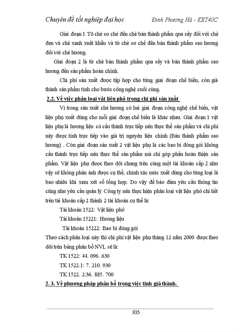 image for page Hoàn thiện công tác hạch toán chi phí sản xuất và tính giá thành sản phẩm với việc tăng cường quản trị tại Công ty cổ phần chè Kim Anh