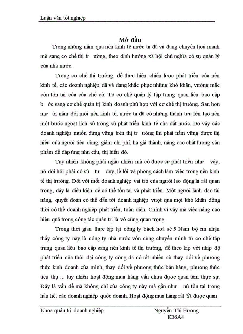 image for page Một số giải pháp nhằm hoàn thiện công tác quản trị mua hàng tại công ty bách hoá số 5 Nam Bộ.