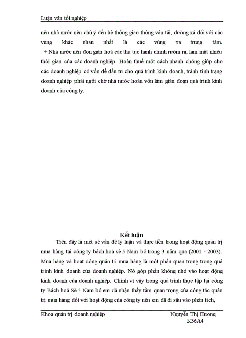 image for page Một số giải pháp nhằm hoàn thiện công tác quản trị mua hàng tại công ty bách hoá số 5 Nam Bộ.