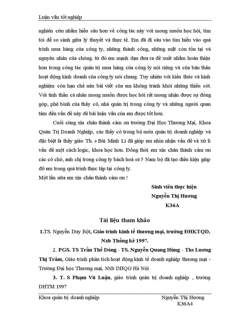 image for page Một số giải pháp nhằm hoàn thiện công tác quản trị mua hàng tại công ty bách hoá số 5 Nam Bộ.