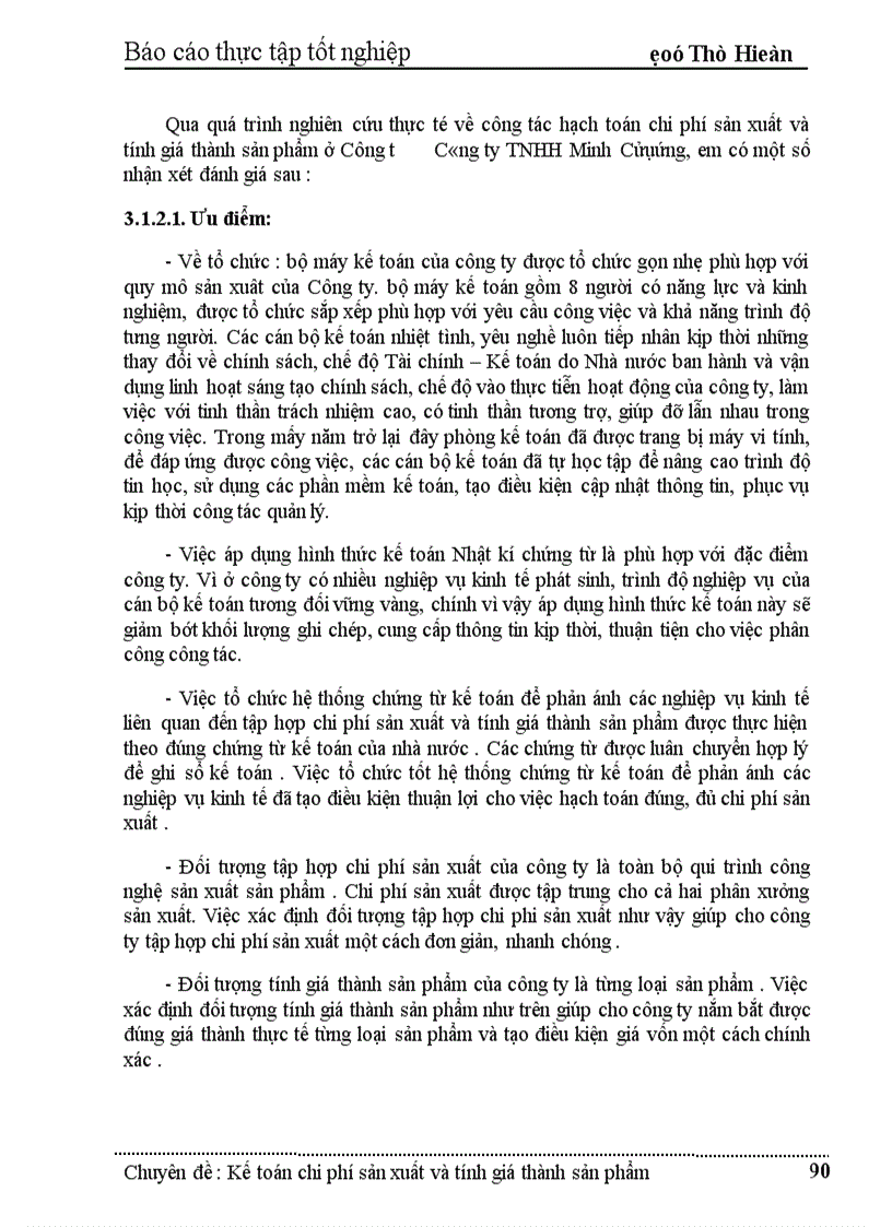 image for page Kế toán tập hợp chi phí sản xuất và tính giá thành sản phẩm ở Công ty TNHH Minh Cửụứng