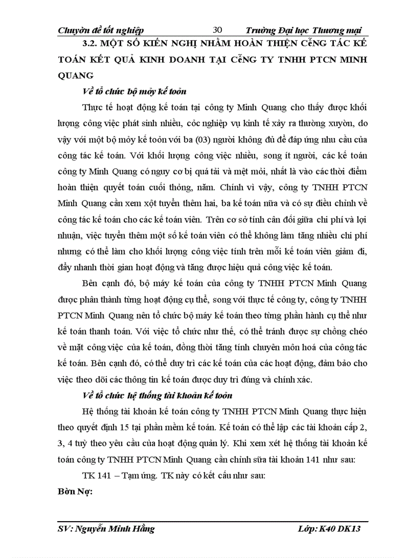 image for page Hoàn thiện kế toán kết quả kinh doanh tại Công ty TNHH PTCN Minh Quang