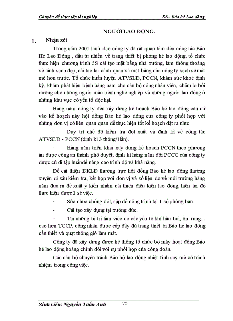 image for page Công tác Bảo Hộ Lao Động tại công ty cơ khí Hà Nội