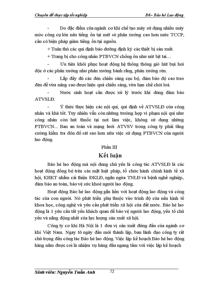 image for page Công tác Bảo Hộ Lao Động tại công ty cơ khí Hà Nội